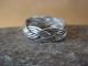 Navajo Indian Twisted Sterling Silver Ring Band by Verna Tahe - Size 6