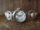 Native American Indian Jewelry Sterling Silver Opal Lady's Watch