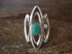 Navajo Indian Cast Sterling Silver Turquoise Ring Size 9.5 Signed Pena
