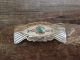 Navajo Indian Sterling Silver Turquoise Hair Barrette by Begay