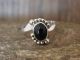 Navajo Indian Sterling Silver Onyx Ring Size 6 by Grace Kenneth