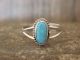 Navajo Indian Sterling Silver Blue Opal Ring by Mariano - Size 4.5