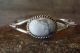 Navajo Indian Jewelry Sterling Silver White Howlite Bracelet - Yazzie