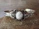 Navajo Indian Nickel Silver Howlite Bracelet by Phoebe Tolta