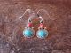 Navajo Sterling Silver Turquoise & Spiny Oyster Dangle Earrings Signed Betone