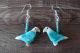 Hand Carved Turquoise Eagle Fetish Earrings by Matt Mitchell!