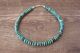 Navajo Hand Strung Turquoise 6mm Rondelle Anklet/Bracelet by D. Jake