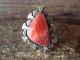 Navajo Indian Sterling Silver Spiny Oyster Ring by Mike Smith - Size 5.5