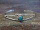 Navajo Indian Sterling Silver & Turquoise Bracelet by Cadman