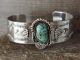 Navajo Indian Nickel Silver Turquoise Bracelet by Bobby Cleveland