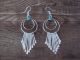 Navajo Sterling Silver Turquoise Chandelier Dangle Earrings - Armstrong