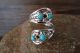 Native American Jewelry Sterling Silver Turquoise Adjustable Ring!