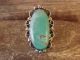 Navajo Indian Jewelry Nickel Silver Turquoise Ring Size 8.5 - J. Cleveland