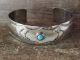 Native American Navajo Indian Nickel Silver Turquoise Bracelet by James