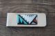 Zuni Indian Turquoise, Mother of Pearl and Coral Inlay Money Clip! 