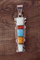 Navajo Indian Sterling Silver Opal Inlay Pendant by Steve Francisco