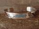 Native Indian Sterling Silver Turquoise Chip Inlay Kokopelli Bracelet by Ray Begay