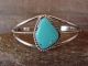 Native American Indian Jewelry Sterling Silver Turquoise Bracelet - L.B.