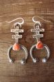 Navajo Indian Jewelry Sterling Silver Spiny Oyster Naja Earrings! by Kevin Billah