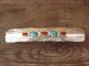 Navajo Jewelry Hand Stamped Silver Turquoise Coral Hair Barrette! - Chee