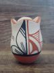 Small Jemez Indian Pottery Hand Painted Pot Signed VC