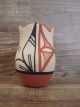 Small Jemez Indian Pottery Hand Painted Pot Signed VC