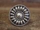 Navajo Sterling Silver Round Ribbed Melon Ring by Largo - Size 6.5