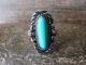 Navajo Indian Jewelry Nickel Silver Turquoise Ring Size 6 Phoebe Tolta