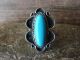 Navajo Indian Jewelry Nickel Silver Turquoise Ring Size 9 Phoebe Tolta