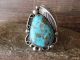 Navajo Sterling Silver Turquoise Adjustable Ring Size 9 to 11 Albert Cleveland