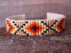 Navajo Indian Hand Beaded Cuff Bracelet by Jackie Cleveland