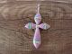 Zuni Sterling Silver Opal Cross Pendant - Jonathan Shack 