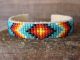 Navajo Indian Hand Beaded Cuff Bracelet by Jackie Cleveland