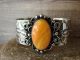 Navajo Indian Orange Shell Bracelet by Jackie Cleveland