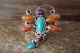Navajo Indian Jewelry Sterling Silver Multi-Stone Dragonfly Ring Size 6.5 - Platero