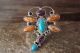 Navajo Indian Jewelry Sterling Silver Multi-Stone Dragonfly Ring Size 8.5 - Platero
