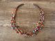 Santo Domingo Indian Heishi Turquoise Spiny Oyster Multi Strand Necklace by Calabaza