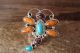 Navajo Indian Jewelry Sterling Silver Multi-Stone Dragonfly Ring Size 5.5 - Platero