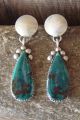 Navajo Sterling Silver Turquoise Concho Post Earrings! by Warner