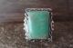 Navajo Indian Jewelry Sterling Silver Turquoise Ring Size 9 - Tsosie