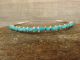 Zuni Indian Sterling Silver & Turquoise Row Bracelet by E. Kiyite