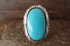 Navajo Indian Jewelry Sterling Silver Turquoise Ring Size 5 - Tsosie