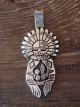 Navajo Jewelry Sterling Silver Sunface Kachina Pendant Richard Singer!