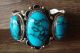 Navajo Indian Nickel Silver Turquoise Bracelet by Jackie Cleveland!