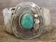 Navajo Indian Sterling Silver Cowgirl Hat & Turquoise Bracelet by Yazzie