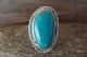 Navajo Indian Jewelry Sterling Silver Turquoise Ring Size 9 - Platero