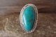 Navajo Indian Jewelry Sterling Silver Turquoise Ring Size 6 - Platero