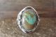 Navajo Indian Jewelry Sterling Silver Turquoise Ring Size 10.5 - Platero