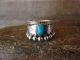 Navajo Indian Sterling Silver & Turquoise Ring by Tom Lewis - Size 8