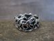 Navajo Indian Sterling Silver Horse Herd Ring by Genevieve Francisco - Size 12